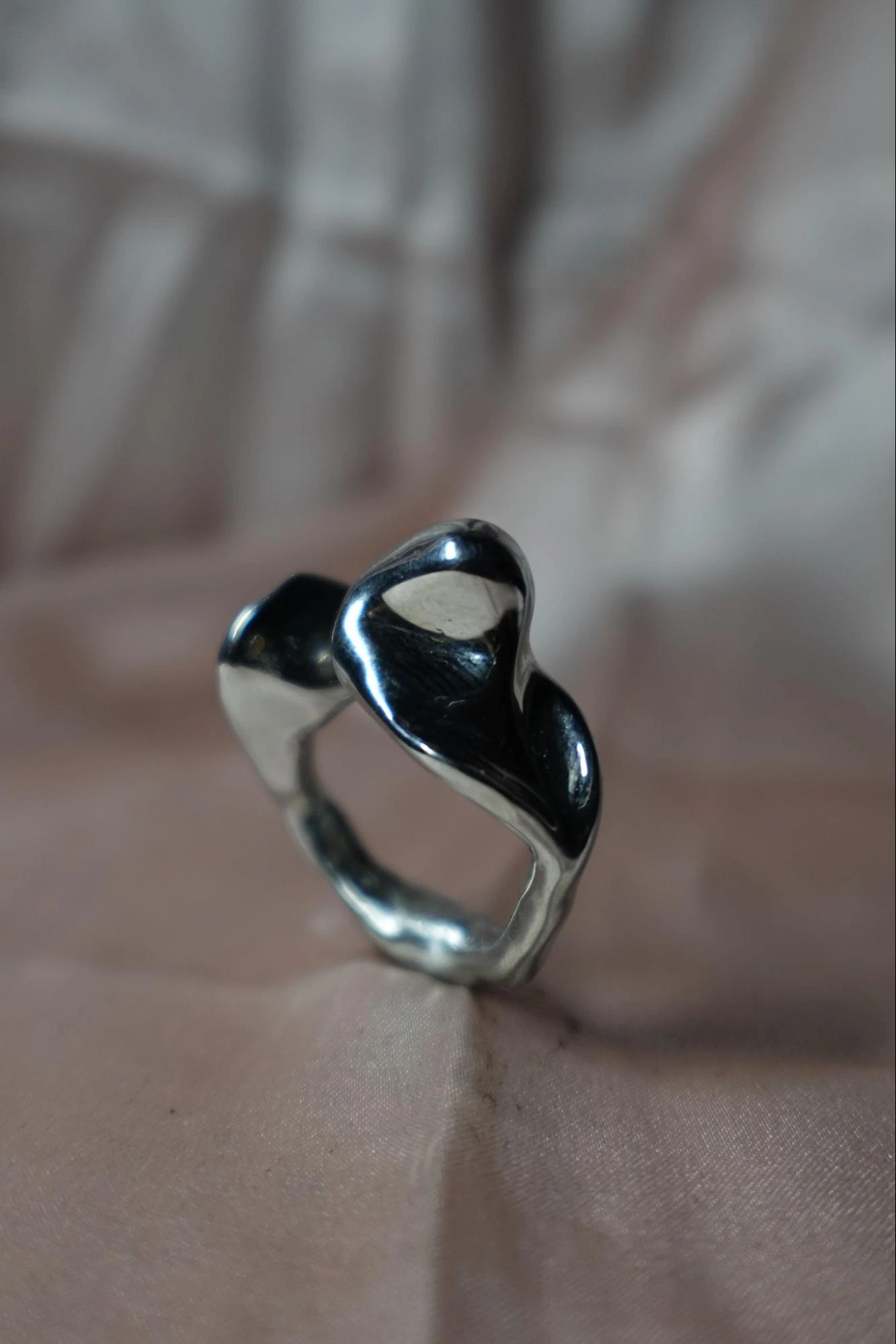 The Wishbone — silver ring by Ari Athas